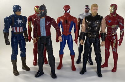 12'' Hasbro Marvel Avengers Titan Hero Series 2016 2017 2018 Lot Of 7 Star lord