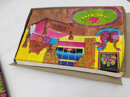 Set da gioco vintage 1987 Amable Monsters Colorforms completo Fair Cond - Foto 11 di 12