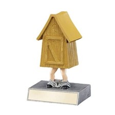 Outhouse Bobble Trophy with 3 Lines of Custom Text