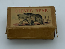 VINTAGE CLEVER BEAR WIND-UP OCCUPIED JAPAN TOY WITH ORIGINAL BOX