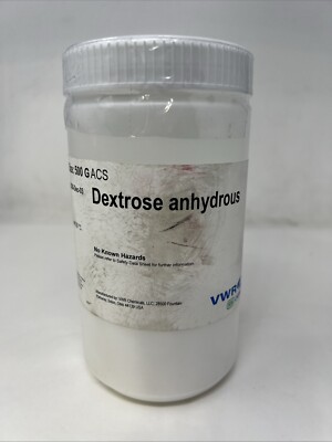 VWR Chemicals Dextrose Anhydrous BDH9230-500G, 500 grams, Sealed C6H12O6