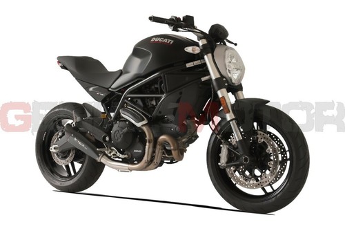 Tubo De Escape Hp Corse Evoxtreme 260 Negro Ducati Monster 797 2018 18 - Imagen 4 de 5