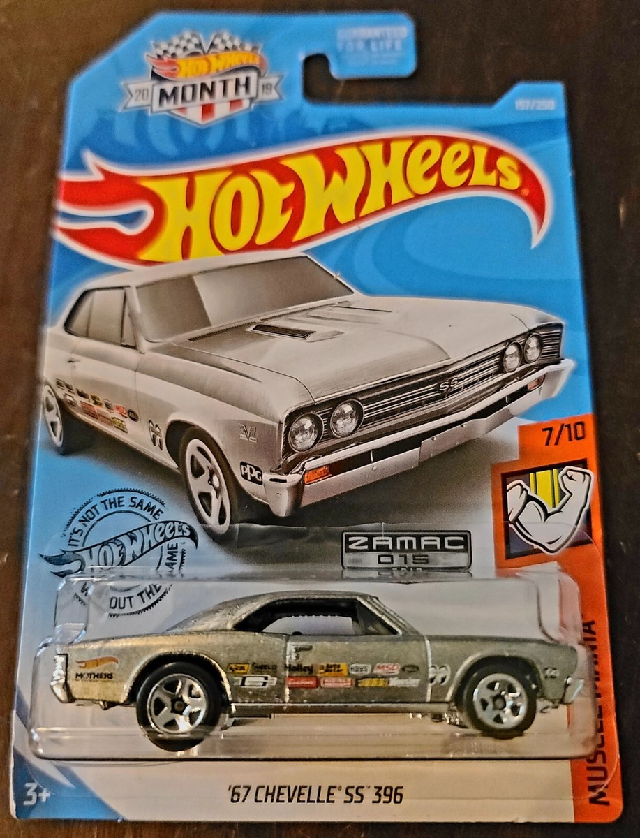 Hot Wheels 2019 '67 Chevelle SS 396 ZAMAC HW Muscle Mania #7/10