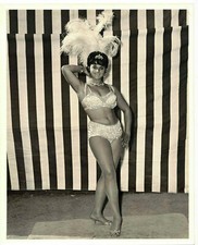 VINTAGE 8 X 10 CIRUS CARNIVAL PHOTO BURLESQUE DANCER GIRL JACK GARANT, BURBANK