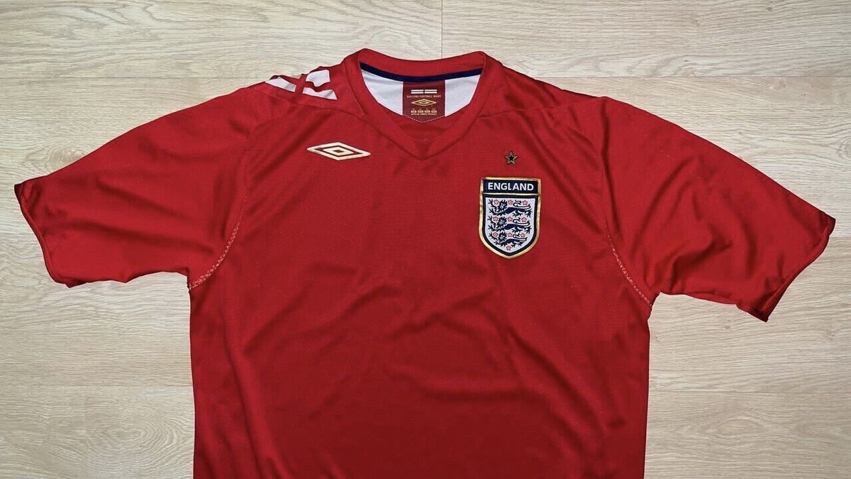 ENGLAND UMBRO 2006 WORLD CUP FOOTBALL AWAY JERSEY SIZE “XL” SOCCER