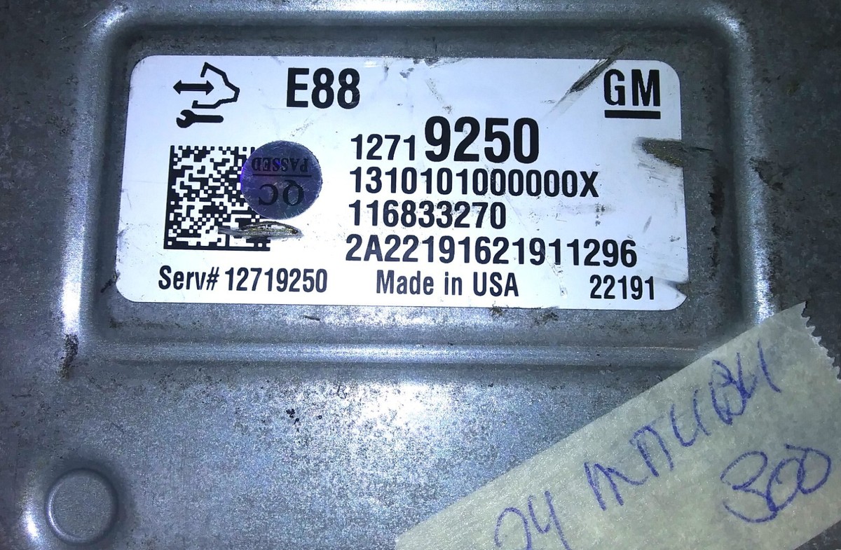 12719250 ecm ecu computer 2018-2024 Chevrolet Malibu 12719250 ecm ecu computer 2018-2024 Chevrolet Malibu