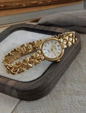 Gold Bow Band French Vintage Style Unique Dainty Women’s Wrist Watch Gift