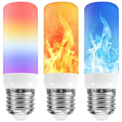 1-10x LED Flamme Glühbirnen 3 Modi Feuer Glühbirnen E12/E14/E27/B22 Flackernde