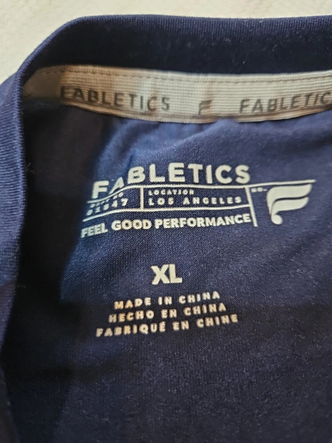 fabletics athleisure active lightweight logo stretch shirt