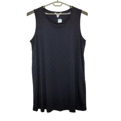 Stitch Fix Market Spruce Dion Eyelet Stretch Dress 3X Black NEW