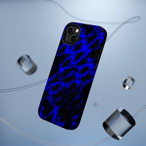 Magsafe Phone Case for iPhones 13-14 Blue Plasma Abstract Art - Picture 41 of 81