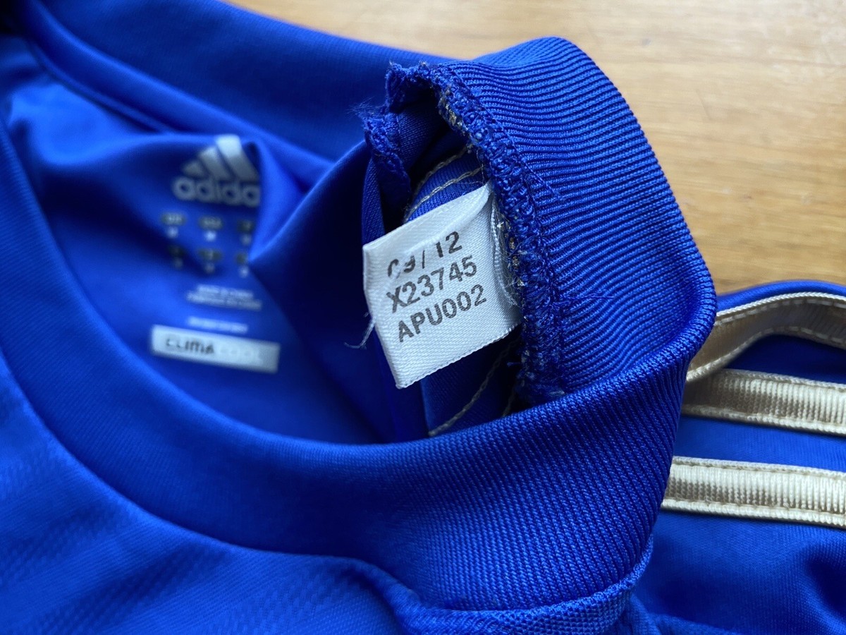 Chelsea FC アディダス トーレス 9 Mサイズ Mens ADIDAS CHELSEA FC Samsung Football Shirt Size 44-46 ins