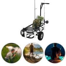 Beach Fishing Cart, Outdoor Heavy Duty Fishing/Beach Cart, Cart with Large Wheel