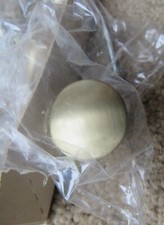 10 Jaybee NOS New In Box French Shank Convex Satin Brass Convex Knob JB Vintage