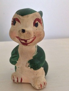 Vintage THUMPER From WALT DISNEYS Bambi, Handpainted Pottery Figurine 1940