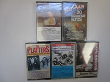 Cassette Tape LOT  TEEN ROCK ,DOO WOP  50s  60'S  FATS ,PLATTERS  GJ524