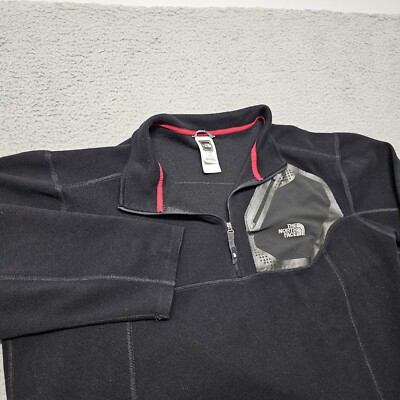 The North Face Mens Large Black Cirque Top Delta 1/4 Zip Pullover