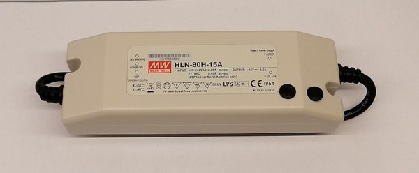 Mean Well HLN-80H-15A Led Netzteil Ksq 75W 15V 5A Cv+Cc Einstellbar IP64-image