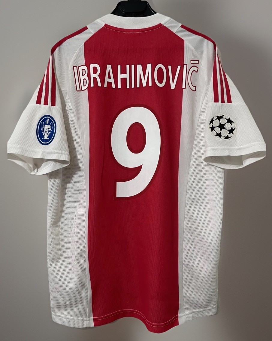 Jersey Ajax 2002 Champions League Ibrahimovic Medium ⚽️ | eBay