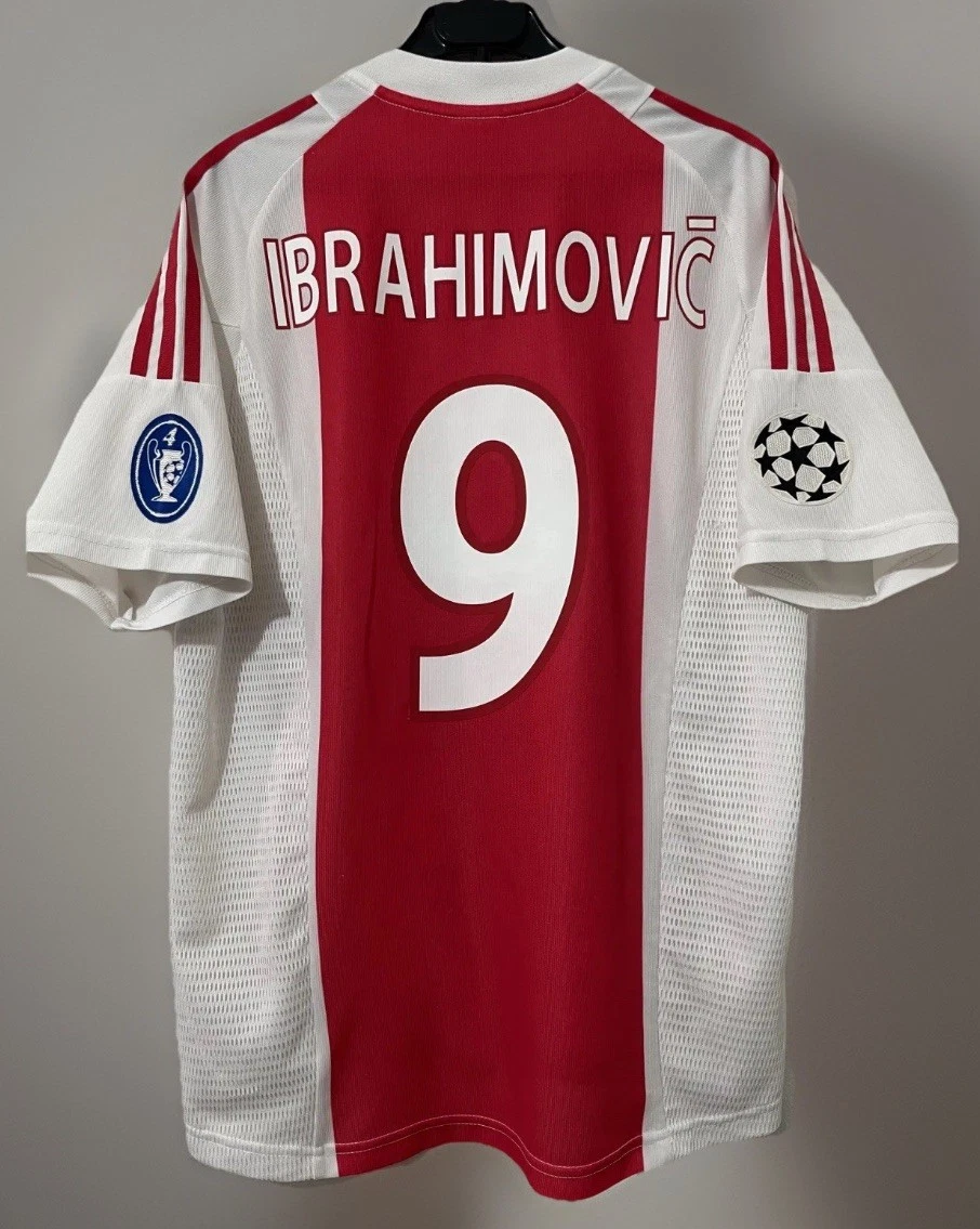 Jersey Ajax 2002 Champions League Ibrahimovic Medium ⚽️ | eBay