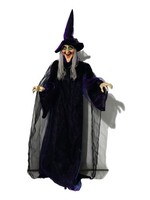 Europalms Halloween Figur Hexe, Animiert 175Cm