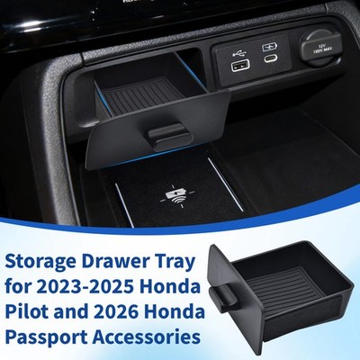 For 2023-2025 Honda Pilot 2026 Passport Compartment Storage Box Tray Organizer