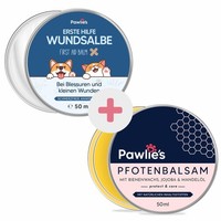 Pawlie's® Hautpflege Set Hund Katze 2-Teilig | Pfotenbalsam + Wundsalbe