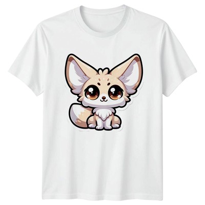 T-Shirt Fennec Fuchs süß Tier Grafik Herren Damen Unisex Geschenk