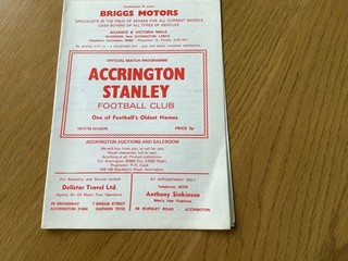 Accrington Stanley v Lytham October 1977