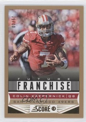2013 Score Future Franchise Gold Zone 3/50 Colin Kaepernick #326 9ua