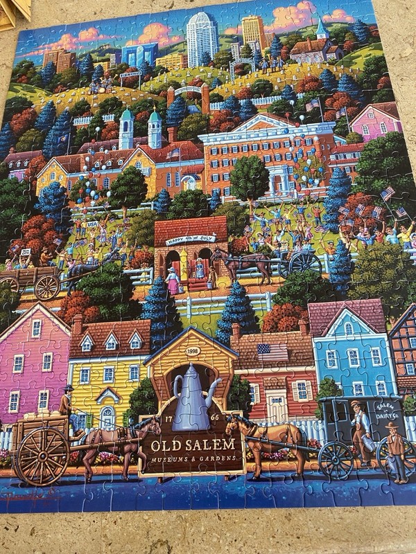 OLD SALEM 500 PCE. PUZZLE BY ERIC DOWDLE