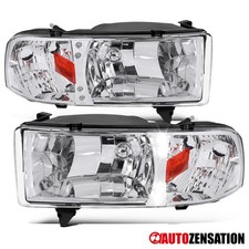 Fit 1994-2001 Dodge Ram 1500 2500 3500 Headlights Head Lamps W Led Leftright Fit 1994-2001 Dodge Ram 1500 2500 3500 Headlights Head Lamps W Led Leftright