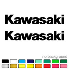 2 Fits Kawasaki Sticker Vinyl Decal - Racing Bike Motorcycle Tank Set Window