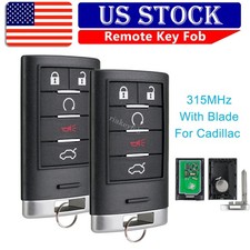 2 For 2008-2014 Cadillac Cts Sts Smart Remote Control Key Fob 5b M3n5wy7777a 2 For 2008-2014 Cadillac Cts Sts Smart Remote Control Key Fob 5b M3n5wy7777a