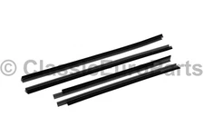 Front Rear side window outer seals weatherstrip scraper for BMW E30 Convertible