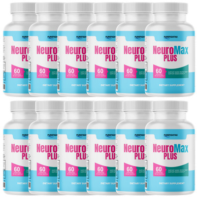 Neuro Max Plus Capsules,  Advanced Cognitive Formula Supplement - 12 Bottles