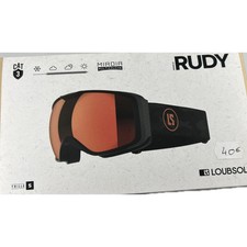 LOUBSOL Rudy Negro Categoria 3 TAMAÑO S Gafas de Esquí Ecran Rojo Clima Con E