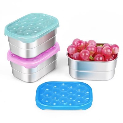 Snack Pro - Small (1 CUP) Stainless Steel Containers for Kids Easy Open Leak