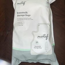 Motif Medical Breast Milk Storage Bags 8oz Single Use Bag 100 count BPA-Free NEW