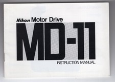 Nikon Motor Drive MD-11 For FM FM2 FM2n FA FE FE2 1977 Instruction Manual