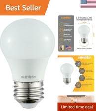 LED A15 Refrigerator Light Bulb, 5.5 Watts 40W Equivalent, 450 Lumens, Medium...