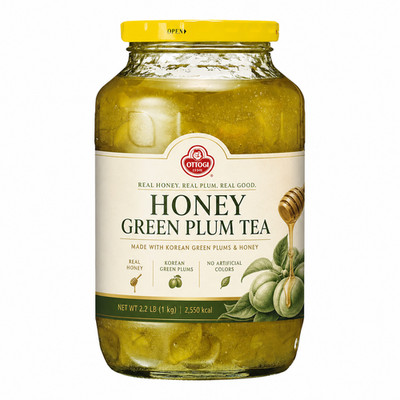 Korean Honey Plum Tea   35 oz (1kg) Sweet Fruit Tea Spread, Caffeine-Free Bevera