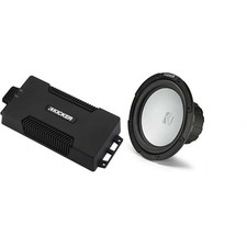 Kicker 48PXA6001 Weatherproof Powersport Mono Amp  10" 4 Ohm Free-Air Marine...