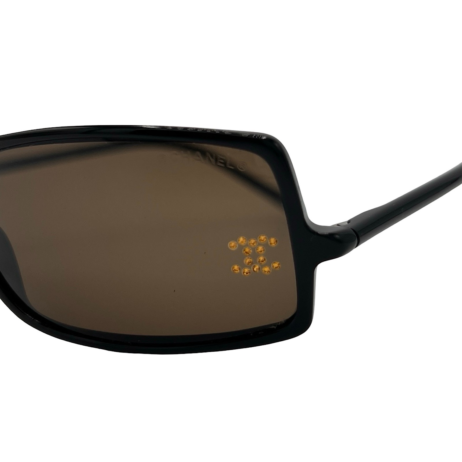 Chanel Sunglasses Authentic Rectangle Brown Diama… - image 6