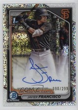 2024 Bowman Chrome Prospect Speckle Refractor 90/299 Javier Francisco Auto 1al3