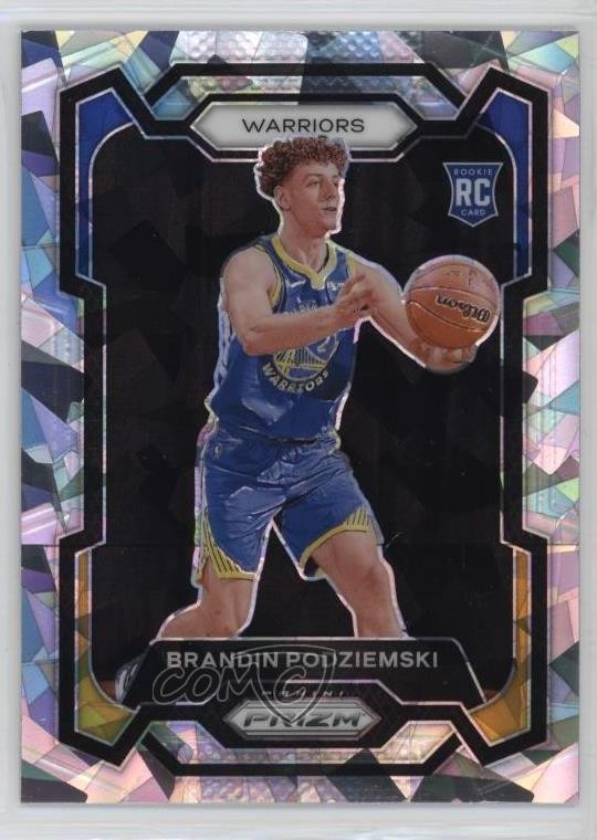 2023-24 Panini Prizm Ice Prizm Brandin Podziemski #147 Rookie RC 04ah