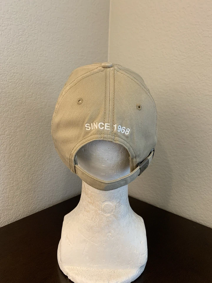 Boné de beisebol The North Face ajustável chapéu padrão TNF marrom acastanhado unissex em excelente estado usado - Imagem 4 de 4