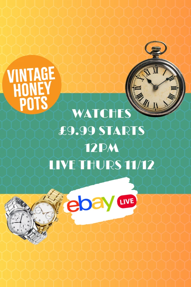 Branded Watches Pre-Loved £9.99 Starts Thursday 11th December 12pm