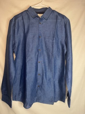 Premium By Jack & Jones Men's Button Down Long Sleeve Collared Shirt Classic L