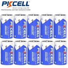2-10Pcs Rechargeable D Size 1.5V Lithium Batteries 6000mWh USB Plug